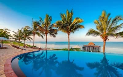 Turquoise waters and white sand