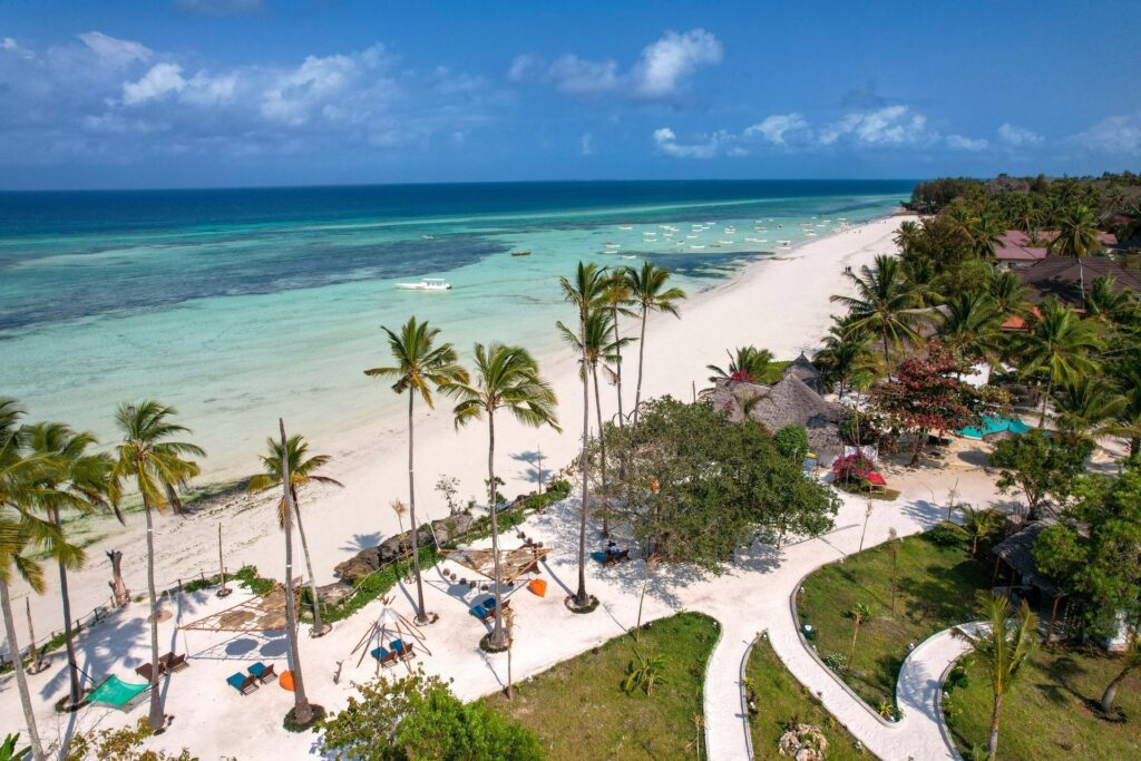 Romantic Zanzibar honeymoon on a white sand beach